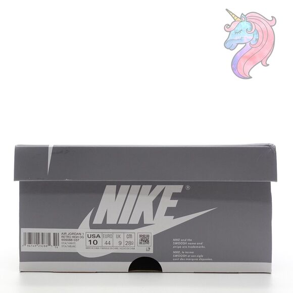 Mens Size 10 Nike Air Jordan 1 Retro High OG Stealth White Gray 555088 037 New - Picture 15 of 16